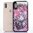 Coque Ultra Fine TPU Souple Housse Etui Transparente Fleurs T07 pour Apple iPhone X Petit