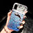 Coque Ultra Fine TPU Souple Housse Etui Transparente Fleurs T19 pour Apple iPhone XR Bleu