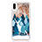 Coque Ultra Fine TPU Souple Housse Etui Transparente Fleurs T22 pour Apple iPhone XR Or