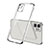 Coque Ultra Fine TPU Souple Housse Etui Transparente H01 pour Apple iPhone 12 Max Argent