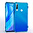 Coque Ultra Fine TPU Souple Housse Etui Transparente H02 pour Huawei Enjoy 10 Plus Bleu