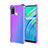 Coque Ultra Fine TPU Souple Housse Etui Transparente H02 pour Realme 7i Violet