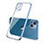 Coque Ultra Fine TPU Souple Housse Etui Transparente H04 pour Apple iPhone 13 Bleu