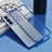 Coque Ultra Fine TPU Souple Housse Etui Transparente H04 pour Samsung Galaxy S21 Plus 5G Bleu