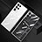 Coque Ultra Fine TPU Souple Housse Etui Transparente H06 pour Samsung Galaxy S21 Ultra 5G Argent