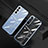 Coque Ultra Fine TPU Souple Housse Etui Transparente H06 pour Samsung Galaxy S22 5G Bleu