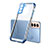 Coque Ultra Fine TPU Souple Housse Etui Transparente H09 pour Samsung Galaxy S21 Plus 5G Bleu