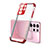 Coque Ultra Fine TPU Souple Housse Etui Transparente H09 pour Samsung Galaxy S21 Ultra 5G Rouge