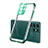 Coque Ultra Fine TPU Souple Housse Etui Transparente H09 pour Samsung Galaxy S22 Ultra 5G Vert