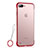 Coque Ultra Fine TPU Souple Housse Etui Transparente HT02 pour Apple iPhone 8 Plus Rouge