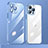 Coque Ultra Fine TPU Souple Housse Etui Transparente LD3 pour Apple iPhone 13 Pro Max Bleu