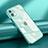 Coque Ultra Fine TPU Souple Housse Etui Transparente N02 pour Apple iPhone 12 Mini Cyan