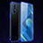 Coque Ultra Fine TPU Souple Housse Etui Transparente S01 pour Oppo Reno3 Pro Bleu