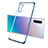 Coque Ultra Fine TPU Souple Housse Etui Transparente S01 pour Samsung Galaxy Note 10 Bleu