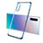 Coque Ultra Fine TPU Souple Housse Etui Transparente S01 pour Samsung Galaxy Note 10 Plus Bleu