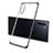 Coque Ultra Fine TPU Souple Housse Etui Transparente S01 pour Samsung Galaxy Note 10 Plus Noir