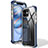 Coque Ultra Fine TPU Souple Housse Etui Transparente S02 pour Apple iPhone 12 Bleu