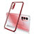 Coque Ultra Fine TPU Souple Housse Etui Transparente S02 pour Oppo Reno4 5G Rouge