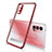Coque Ultra Fine TPU Souple Housse Etui Transparente S02 pour Oppo Reno4 Pro 5G Rouge