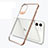 Coque Ultra Fine TPU Souple Housse Etui Transparente S03 pour Apple iPhone 11 Or