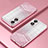 Coque Ultra Fine TPU Souple Housse Etui Transparente SY2 pour Oppo A17 Or Rose