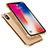 Coque Ultra Fine TPU Souple Housse Etui Transparente U01 pour Apple iPhone X Or