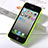 Coque Ultra Fine TPU Souple Transparente Mat pour Apple iPhone 4 Vert Petit