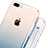 Coque Ultra Fine Transparente Souple Degrade et Support Bague Anneau pour Apple iPhone 7 Plus Bleu Petit