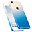 Coque Ultra Fine Transparente Souple Degrade et Support Bague Anneau pour Apple iPhone 7 Plus Bleu Petit