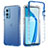 Coque Ultra Fine Transparente Souple Housse Etui 360 Degres Avant et Arriere Degrade JX1 pour OnePlus 9 5G Bleu