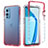 Coque Ultra Fine Transparente Souple Housse Etui 360 Degres Avant et Arriere Degrade JX1 pour OnePlus 9 5G Rouge