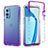 Coque Ultra Fine Transparente Souple Housse Etui 360 Degres Avant et Arriere Degrade JX1 pour OnePlus 9 5G Violet