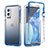 Coque Ultra Fine Transparente Souple Housse Etui 360 Degres Avant et Arriere Degrade JX1 pour OnePlus 9 Pro 5G Bleu