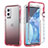 Coque Ultra Fine Transparente Souple Housse Etui 360 Degres Avant et Arriere Degrade JX1 pour OnePlus 9 Pro 5G Rouge