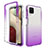 Coque Ultra Fine Transparente Souple Housse Etui 360 Degres Avant et Arriere Degrade JX1 pour Samsung Galaxy A12 5G Violet