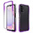 Coque Ultra Fine Transparente Souple Housse Etui 360 Degres Avant et Arriere Degrade JX1 pour Samsung Galaxy A13 4G Violet