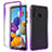 Coque Ultra Fine Transparente Souple Housse Etui 360 Degres Avant et Arriere Degrade JX1 pour Samsung Galaxy A21s Violet