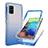 Coque Ultra Fine Transparente Souple Housse Etui 360 Degres Avant et Arriere Degrade JX1 pour Samsung Galaxy A71 4G A715 Bleu