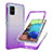 Coque Ultra Fine Transparente Souple Housse Etui 360 Degres Avant et Arriere Degrade JX1 pour Samsung Galaxy A71 4G A715 Violet