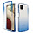 Coque Ultra Fine Transparente Souple Housse Etui 360 Degres Avant et Arriere Degrade JX1 pour Samsung Galaxy F12 Bleu