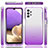 Coque Ultra Fine Transparente Souple Housse Etui 360 Degres Avant et Arriere Degrade JX1 pour Samsung Galaxy M32 5G Petit