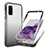 Coque Ultra Fine Transparente Souple Housse Etui 360 Degres Avant et Arriere Degrade JX1 pour Samsung Galaxy S20 5G Noir