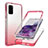 Coque Ultra Fine Transparente Souple Housse Etui 360 Degres Avant et Arriere Degrade JX1 pour Samsung Galaxy S20 Plus 5G Rouge