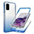 Coque Ultra Fine Transparente Souple Housse Etui 360 Degres Avant et Arriere Degrade JX1 pour Samsung Galaxy S20 Plus Bleu