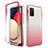 Coque Ultra Fine Transparente Souple Housse Etui 360 Degres Avant et Arriere Degrade JX4 pour Samsung Galaxy A02s Rose Rouge