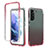 Coque Ultra Fine Transparente Souple Housse Etui 360 Degres Avant et Arriere Degrade M01 pour Samsung Galaxy S21 5G Rouge