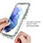 Coque Ultra Fine Transparente Souple Housse Etui 360 Degres Avant et Arriere Degrade M01 pour Samsung Galaxy S21 FE 5G Petit