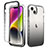 Coque Ultra Fine Transparente Souple Housse Etui 360 Degres Avant et Arriere Degrade pour Apple iPhone 15 Plus Gris Fonce