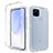 Coque Ultra Fine Transparente Souple Housse Etui 360 Degres Avant et Arriere Degrade pour Google Pixel 4a 5G Clair