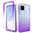 Coque Ultra Fine Transparente Souple Housse Etui 360 Degres Avant et Arriere Degrade pour Google Pixel 4a 5G Violet